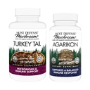 Host Defense Bundle with Turkey Tail Capsules, 120 Count & Agarikon Capsules, 60 Count - Soutien Digestion et santé immunitaire - Soutien Fonctions immunitaires et force cellulaire*