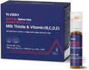 Optima Vital - Thistle de lait (Silymarin 130mg) pour la santé du foie, supplément hépatique, anti-stress et soutien immunitaire, avec vitamines B, C, D, E et Rhodiola, 10 jours d'approvisionnement