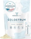 WONDERCOW Colostrum supplément poudre pour la santé de Gut, le soutien immunitaire, la récupération musculaire et le bien-être
