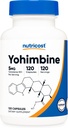 Nutricost Yohimbine HCl 5mg, 120 Capsules - Sans gluten et sans OGM
