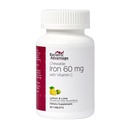 Avantage bariatrique Fer à mâcher 60 mg avec vitamine C pour l'absorption et l'utilisation accrues, facilement digestible pour le pont gastrique et la gastrectomie des manches Patients en chirurgie - Citron Lime, 90 Compte