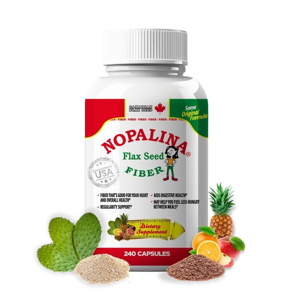 Nopalina Lin Seed Plus Capsules 240 Capsules