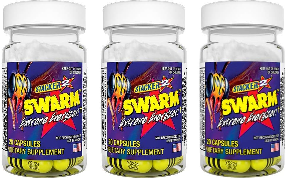 Swarm Extreme Energizer 20 Capsules (paquet de 3)