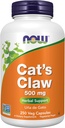 MAINTENANT Suppléments, Cat's Claw 500 mg, Projet non-OGM vérifié, Supplément à base de plantes, 250 Compte (paquet de 1)