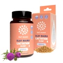 Supplément d'allaitement biologique OAT MAMA - 'Slay Mama' Bienheureuse Thistle & Fenugreek Capsules - Mélange d'allaitement à base de plantes, support postpartum pour les mamans allaitantes