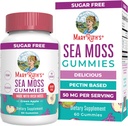 MaryRuth Organics Gummies Sans sucre Fabriqué avec de la mousse de mer d'Irlande pour la santé de Gut et le soutien immunitaire Formulé pour les adultes et les enfants Ages 4+ Vegan Non-OGM Sans gluten.