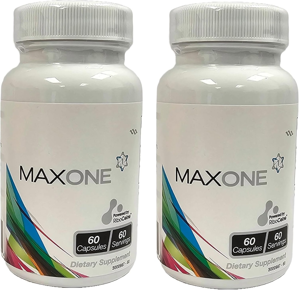 Max One, supplémentation en Ribocéine concentrée, 60 capsules végétales, 30 portions (paquet de 2)