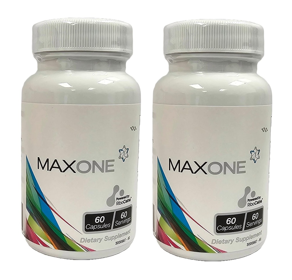 Max One, supplémentation en Ribocéine concentrée, 60 capsules végétales, 30 portions (paquet de 2)