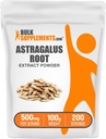 BulkSupplements.com Poudre d'extrait d'Astragalus - Poudre de racine d'Astragalus, supplément à base de plantes - Sans végétalien et sans gluten, 500mg par portion, 100g (3.5 oz) (paquet de 1)