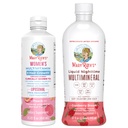 Multivitamine des femmes de MaryRuth + croissance des cheveux Liposomale (Peach) et liquide nuit multiminérale (Cranberry) - Projet d'étiquette propre Vérifié®--Végétalien Beauté, temps de lit et santé globale