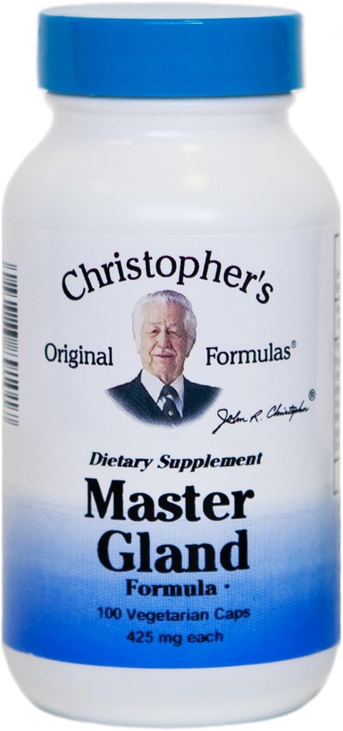 Formules originales de Christopher Formule Master Gland, 375 mg, 100 capsules végétariennes