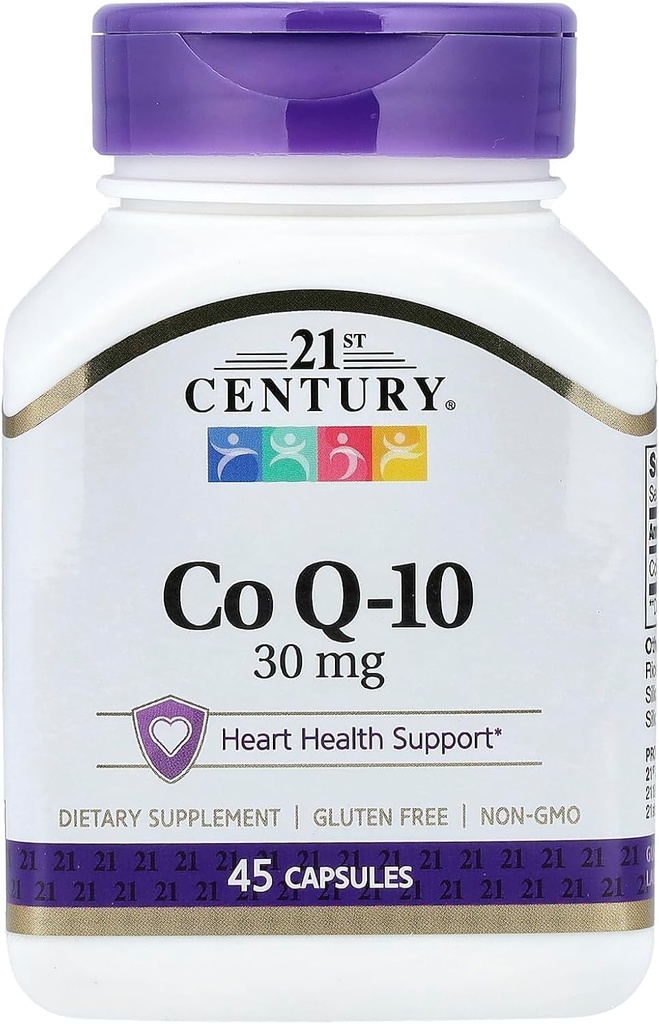 21st Century Co Q10 30 mg Capsules, 45 Nombre (21341)