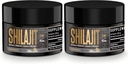Résine de Shilajit - Résine de Shilajit biologique testée par une tierce partie riche en minéraux traces de 85+, de grade d'or Himalayan pur Shiljait pour l'énergie (1 Fl Oz (paquet de 2))