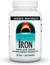 Source Naturals Iron, Amino Acid Chelate - Dietary Supplement That Supports Energy Production - 250 Tablets