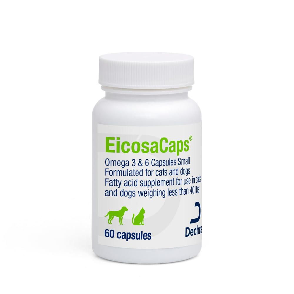 EicosaCaps® Omega 3 et 6 Capsules pour chiens et chats, 120 ct