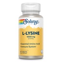 SOLARAY L Lysine - Acides aminés essentiels de forme libre - Supplément de soutien immunitaire avec 1000mg L-Lysine, 1000mg Vitamine C et 25mg Zinc chélaté - Verifié en laboratoire, garantie de 60 jours, 30 portions, 90 comprimés