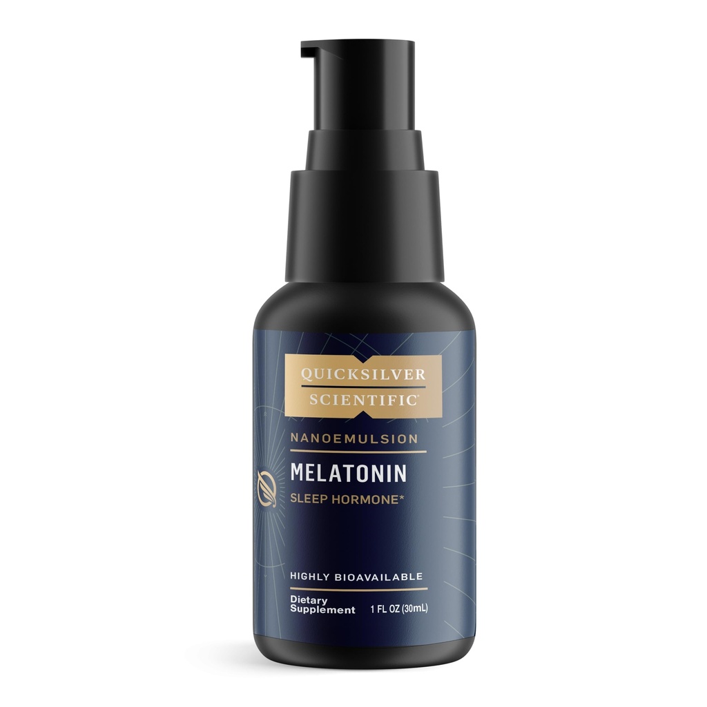 Quicksilver Scientific Liposomal Melatonine - Bedtime, Jet Lag & Immune Support Liquide pour Adultes - Efficace, Absorption Supérieure 1mg Melatonine pour réduire la somnolence matinale (30 ml)