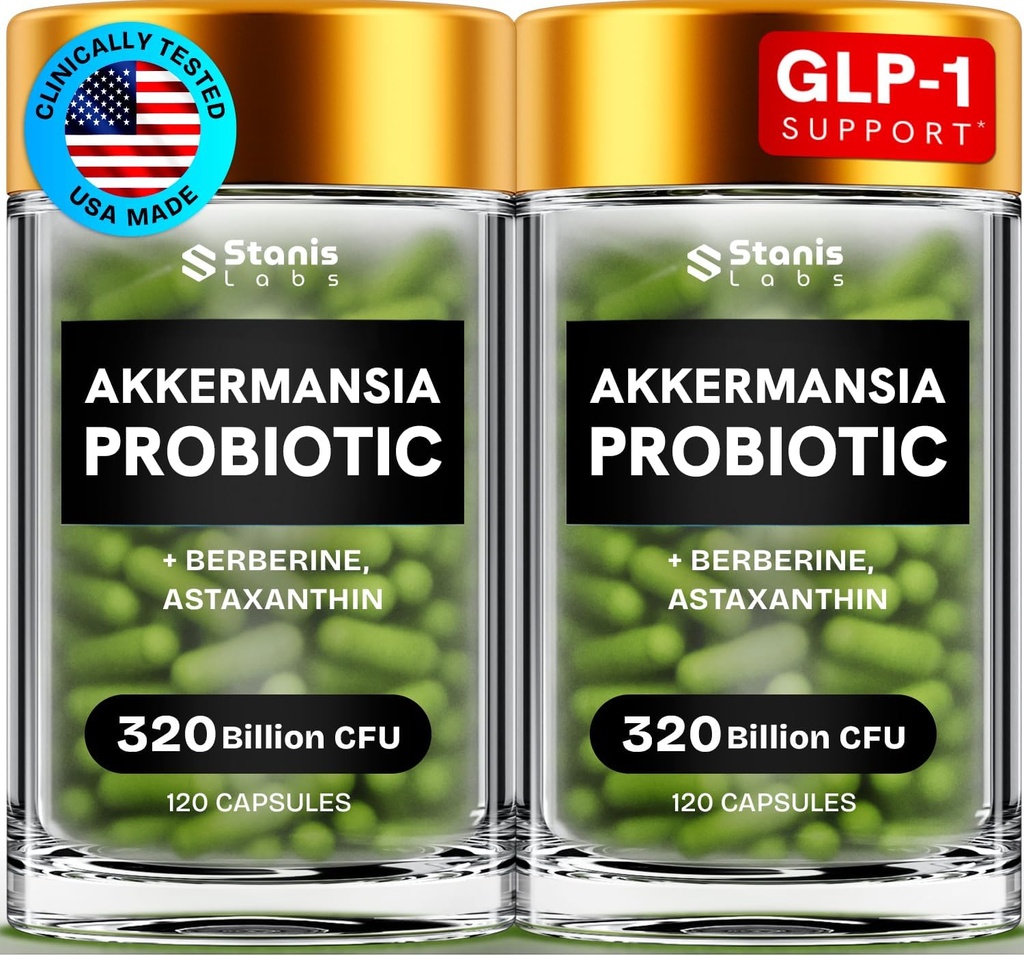 Akkermansia Muciniphila Probiotiques 320 Milliards CFU-GLP-1 Probiotiques et prébiotiques Akkermansia Probiotiques pour la santé des intestins