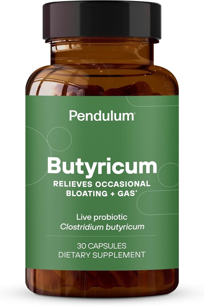 Pendulum GI Repair.com Un supplément probiotique et des hommes - Augmente Butyrate, Améliore la santé Gut, Soulage occasionnellement GI Inconfort, Bloating et Diarrhée. Contient Clostridium Butyricum, 30 comtes