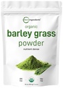 Organic Barley Grass Powder, 16 Ounces | US Grown | Rich in Vitamins, Minerals, Fibers, & Antioxidants | Superfood Greens Mix for Immune Health and Digestion Support | Non-GMO