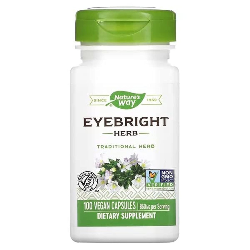 Natures Way Eyebright Herb Capsule végétarienne, 100 ct