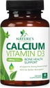 Supplément de calcium 1200 mg - avec la vitamine D3 pour la meilleure absorption - Supporte la santé immunitaire, les os et les dents - Le carbonate de calcium de la nature + 1600 UI de D3 - mis en bouteille aux États-Unis pour les femmes et les hommes - 60 comprimés