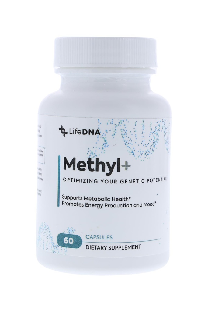 LIFEDNA Méthyl + Méthylfolate - Complexe multivitamines de folates méthylés avec TMG Homocystéine optimisée, Cerveau, Cardiopathie et Neurotransmetteurs