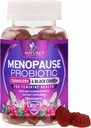 Suppléments à la ménopause pour les femmes - Relief naturel à la ménopause de 3 milliards de FCU pour les éclairs chauds et les sueurs nocturnes, PH, probiotiques de soutien à la santé vaginale pour les femmes Gummy, supplément probiotique - 120 Gummies