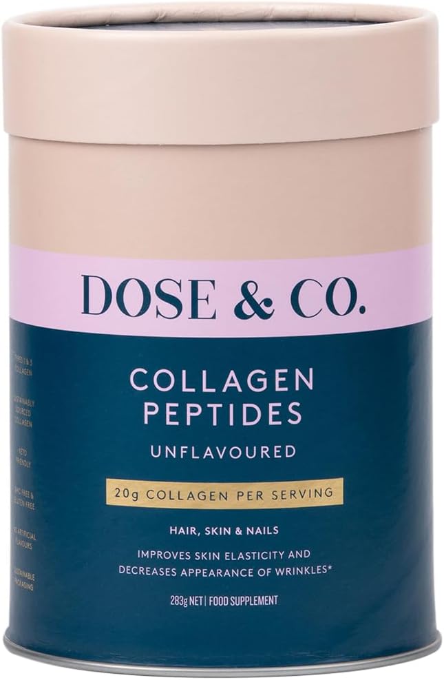 DOSE & CO. Pure collagène peptides pour cheveux, peau et ongles, sans aromatisation - Supplément en poudre de 10 oz