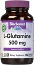 Bluebonnet Nutrition L-Glutamine 500mg, soutient la fonction immunitaire*, transporteur d'azote*, sans soja, sans gluten, non-OGM, certifié Kosher, végétalien, 100 capsules végétales, 100 portions