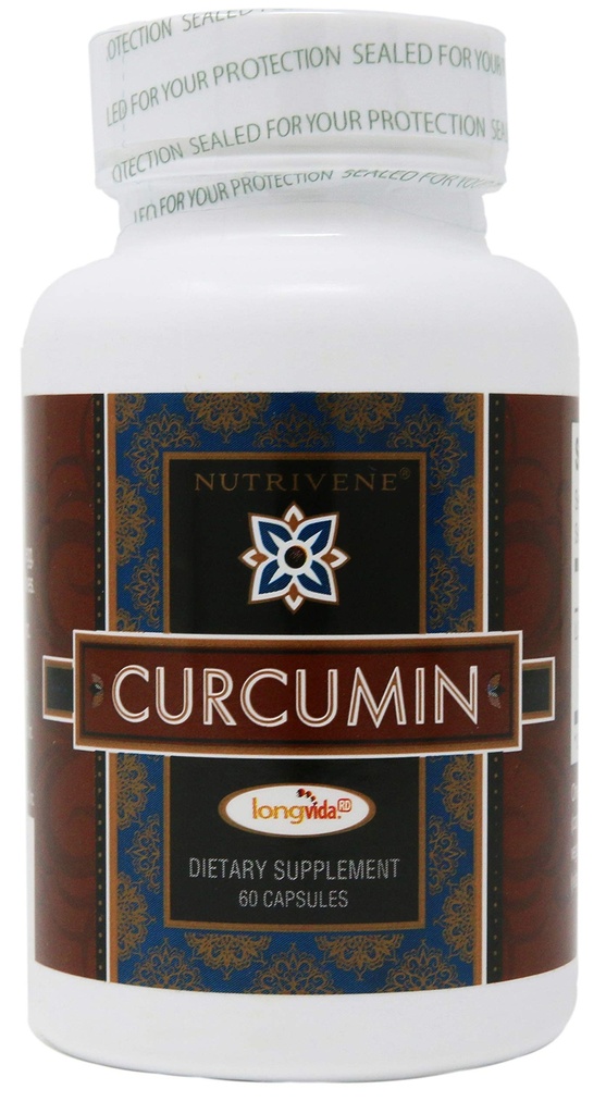 Curcumine, LongvidaMC par Nutrivene (500 mg, 60 gélules)