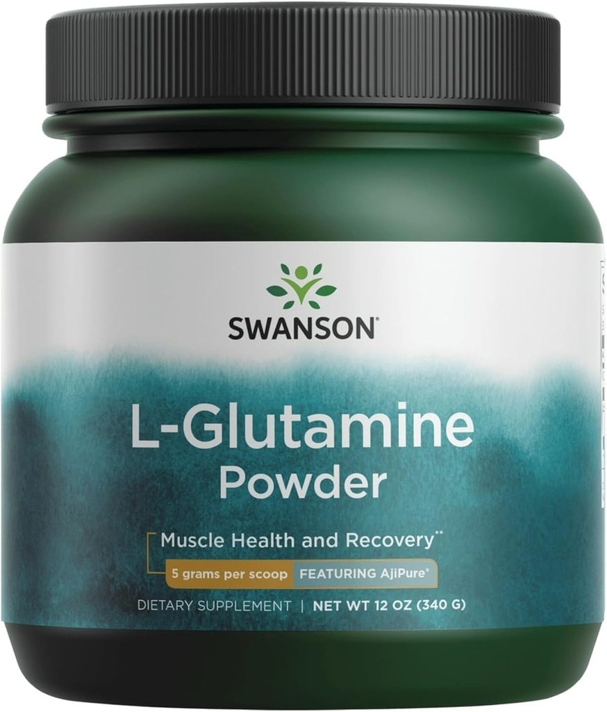 Swanson Acide amino Ajipure L-Glutamine Poudre 12 Ounce (340 g) Pwdr