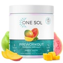 Un seul Sol pré-entraînement pour les femmes, pompe et focus améliorés, pas de jitters ou de crash, ingrédients naturels, 100% végétalien, sans gluten et sans soja, (Mango Guava)