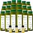 Céleri Juice Cleanse par Fountain Raw, Tous naturels crus, Jus pressés froids, Détox Cleanse matin, 30 bouteilles 12oz, 5 Bonus Ginger Shots