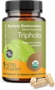 Herb Pharm USDA Organic Triphala Capsules | Cleansing & Detoxification Support & Digestive Health Support With Amla, Haritaki & Bibhitaki, FAIRWILD® Certified | 60 Vegan Capsules, Up to 30 Day Supply*