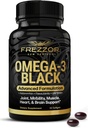 FREZZOR Omega 3 Noir pour l'entretien et le confort des articulations - Nouvelle-Zélande Capsules d'huile de moules à lisière verte; 53x Plus grande puissance avec UAF1000+ Super Antioxydant, Pas de Après-goût de poisson, 1-Pack, 60 Softgels