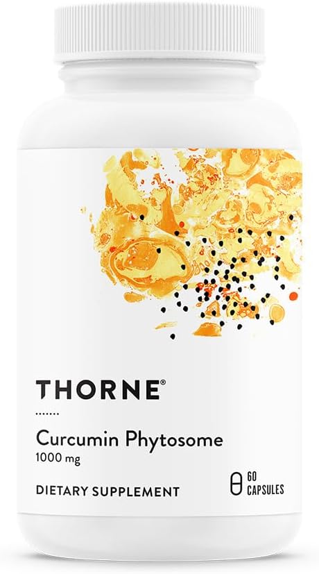 THORNE - Curcumine Phytosome 1000 mg (Meriva) - Études cliniques, absorption élevée - Soutient une réponse inflammatoire saine dans les articulations, les muscles, les IG Tract, le foie, le cerveau et les nerfs* - 30 portions