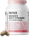 NYO3 Multivitamines pour femmes avec des vitamines de zinc et de biotine A,C,K,B2,B6,B12 & multiminérales