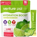 Venture Pal Powder Packets sans électrolyte de sucre - Liquid Daily IV Packets d'hydratation.