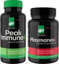 Daiwa Peak Immune 4 - Booster du système immunitaire naturel + Daiwa Plasmanex 1 – Supplément de circulation sanguine