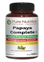 Pure Nutrition Papaya Complete de 120 capsules Carica Papaya Extrait de feuille avec fer, VIT C, VIT A et acide folique.