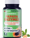 Enzymes digestifs de la papaye naturelle de jouvence - Canettes à croquer sans sucre - Promotion d'une meilleure digestion - Constipation et aide au blottis, désintoxication, fuite de Gut et dégazage - Vegan, non-OGM, sans gluten - 90ct