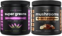NutraChamps Super Verts Antioxydants et Super Champignons: Ultimate Brain, Gut & Body Boost