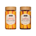 JUGO Beauty + ACV Gummies Bundle – Collagène, Biotine et vinaigre de cidre de pomme – Supporte les cheveux, la peau, les ongles, la santé de Gut et le métabolisme – 100% végétarien & sans gluten