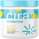 Poudre d'hydratation de cira x Alicia McCarvell's Electrolyte Drink Mix avec sel himalayen pour le soulagement et la récupération de la déshydratation - Lemonade d'amour-propre, 45 portions