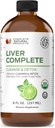 Liver Complete 8oz - Nettoyer le foie liquide biologique et supplément de détox pour les enzymes élevées, foie gras et soutien du foie