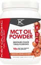 Crème de noisettes (1 LB) en poudre d'huile MCT kétologique – crème de café Keto & soutien énergétique – 41 portions de triglycérides à chaîne moyenne pour le focus et le carburant