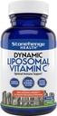 Stonehenge Health Dynamic Liposomale Vitamine C 1500mg - 90 capsules - Formule avancée - Phospholipides provenant de tournesol non OGM, soutient le système immunitaire sain, la synthèse collagène et la santé du cerveau