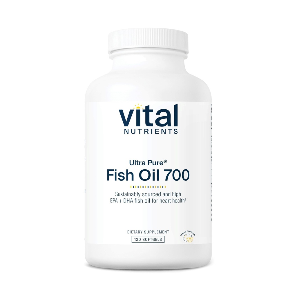 Nutriments vitaux Ultra Pure® Huile de poisson 700,00 $ Soutient la santé du coeur, du cerveau et des articulations