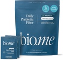 Bio.me Poudre quotidienne de fibre prébiotique non aromatisée - 20 packs de voyage, 7g par portion - Supplément de fibre soluble et soluble pour les femmes et les hommes - Santé digestive et santé de la gueule - BPL-1 amical, sans sucre